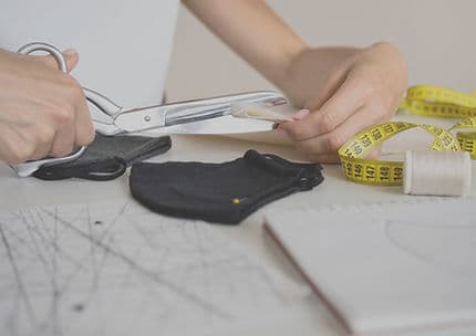 A garment being reviewed during the fit process